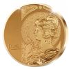 Alfons Mucha emlékérem - aranyozott bronz