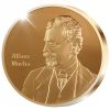 Alfons Mucha emlékérem - aranyozott bronz