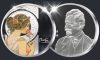 Alfons Mucha Kankalin emlékérem - ezüst, festett