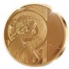 Alfons Mucha Kankalin emlékérem - aranyozott bronz