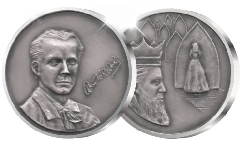Bartók Béla - ezüstözött bronz