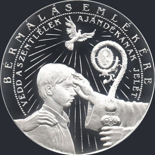 Bérmálás emlékérem - ezüst