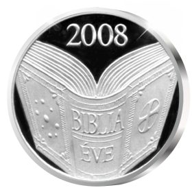Biblia éve - ezüstözött bronz