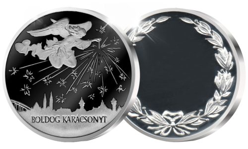 Boldog Karácsonyt! Szeged - ezüstözött bronz