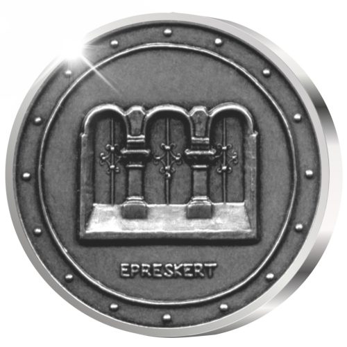 Budapest Epreskert - ezüstözött bronz