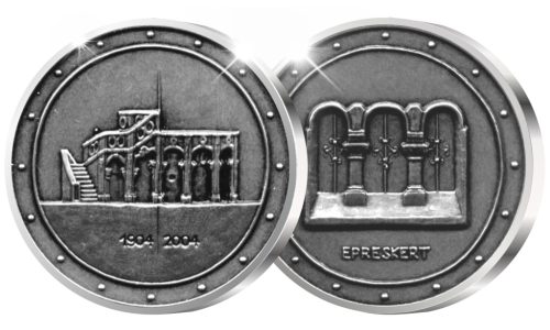 Budapest Epreskert - ezüstözött bronz