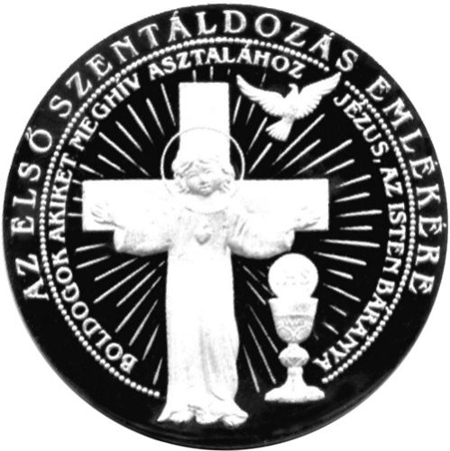Elsőáldozási emlékérem - ezüstözött bronz
