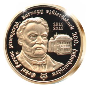 Erkel Ferenc - aranyozott bronz