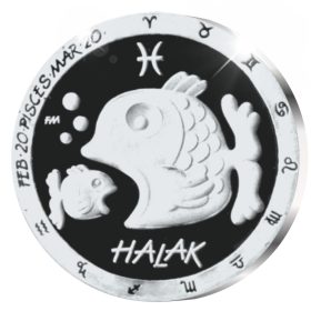 Halak - ezüstözött bronz