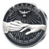 Házassági emlékérem gyűrű - ezüstözött bronz