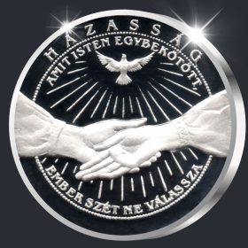 Házassági emlékérem kezek - ezüst