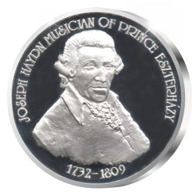 Joseph Haydn - Eszterházy Kastély - ezüstözött bronz
