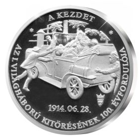 A Kezdet és a vég - ezüstözött bronz