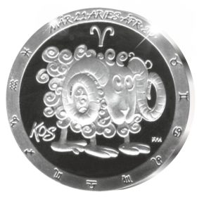 Kos - ezüstözött bronz