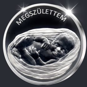 Megszülettem emlékérem - ezüst