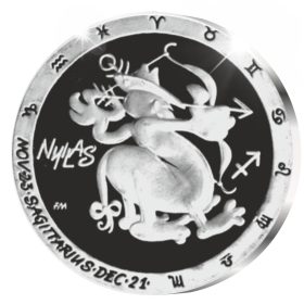 Nyilas - ezüstözött bronz