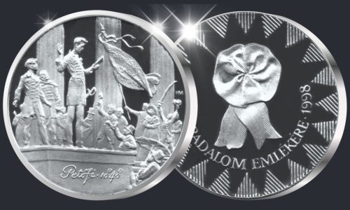 Petőfi 1848 A Forradalom emlékére - ezüst