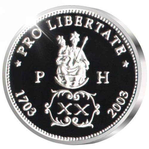 II. Rákóczi Ferenc - ezüstözött bronz