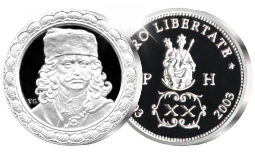 II. Rákóczi Ferenc - ezüstözött bronz