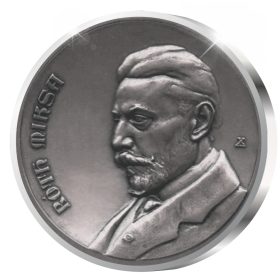 Róth Miksa - ezüstözött bronz