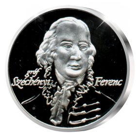 Széchényi Ferenc - ezüstözött bronz