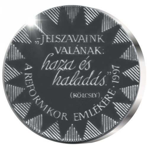 Széchenyi 1847 A Reformkor emlékére - ezüstözött bronz