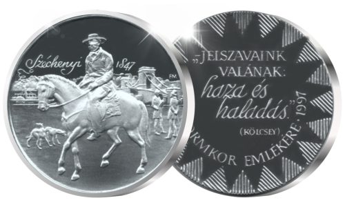 Széchenyi 1847 A Reformkor emlékére - ezüstözött bronz
