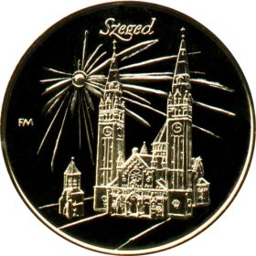 Szegedi Dóm - aranyozott bronz