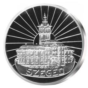 Szeged Városháza - ezüstözött bronz