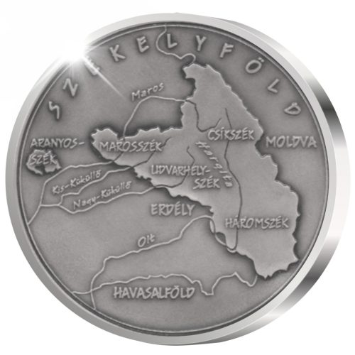Székelyföld 80 mm - ezüstözött bronz