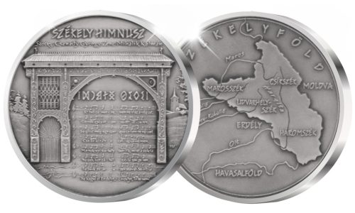 Székelyföld 80 mm - ezüstözött bronz