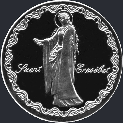Szent Erzsébet - ezüst