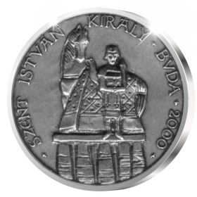   Buda, Szent István - Szent Gellért Sziklatemplom - ezüstözött bronz