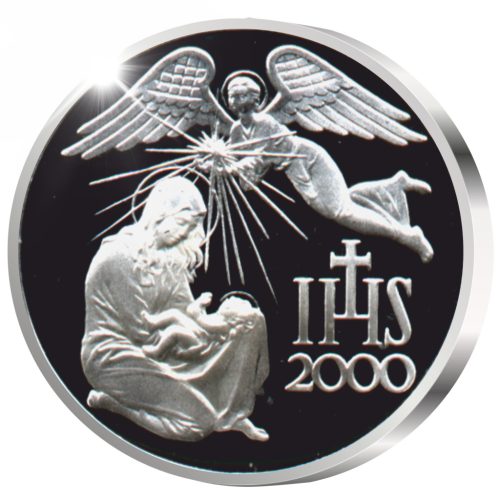 Szent István - ezüstözött bronz