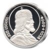 Szent István király - ezüstözött bronz