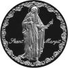 Szent Margit - ezüstözött bronz