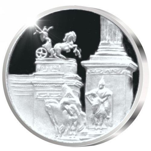 Zala György - ezüstözött bronz